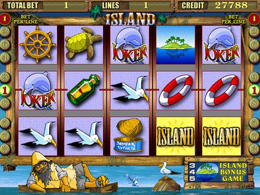 Только на сайте igro-online.com можно играть в самый реалистичный. эмулятор игрового автомата Island